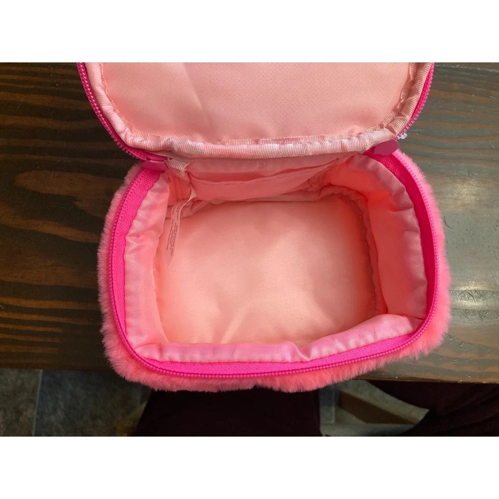 Claire's Izzy The Bear Pink Makeup Girls Bag Rainbow Ears Expressive Eyes